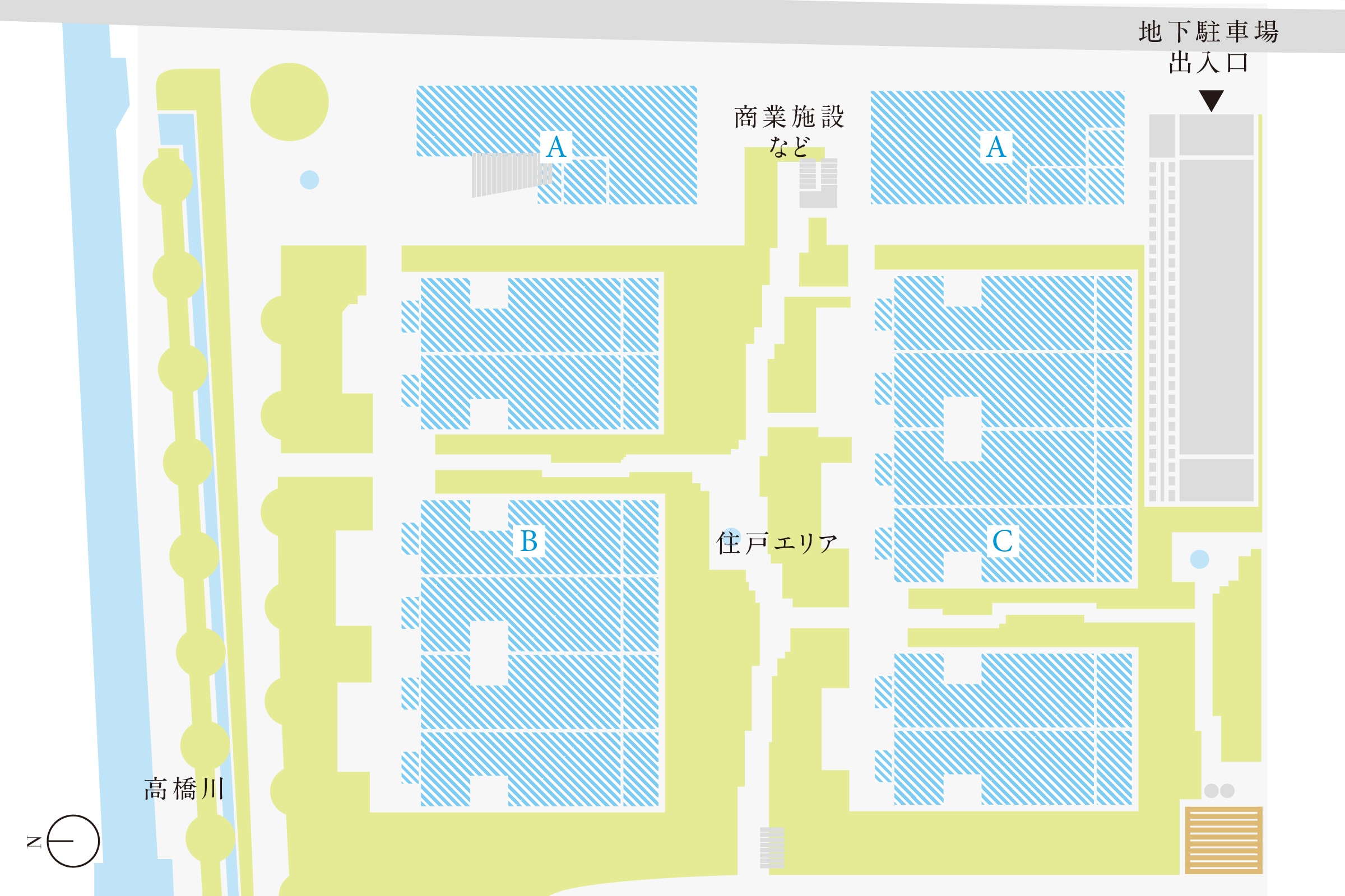 1街区内配置図